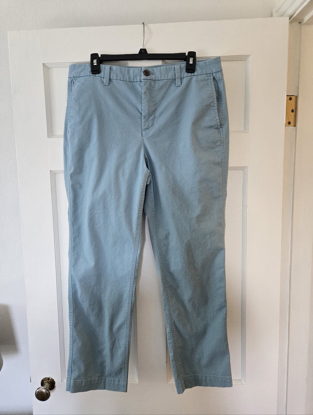 J. Crew Light Blue Womens Girlfriend Straight Leg Chinos